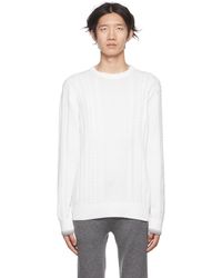 Vince - Off-white Cable Sweater - Lyst