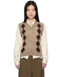 &Daughter - Shetland Argyle Vest - Lyst