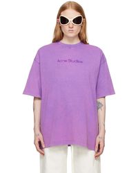 Acne Studios - Purple Faded T-shirt - Lyst