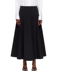 St. Agni - Cotton Circle Hem Maxi Skirt - Lyst