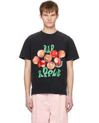 JW Anderson - T-shirt surdimensionné 'bad apple' gris - Lyst