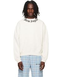 Palm Angels - Off- Neck Logo Sweatshirt - Lyst