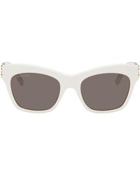 Balenciaga - White Dynasty Butterfly Sunglasses - Lyst
