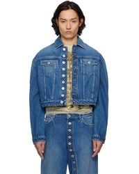 Jean Paul Gaultier - 'The Buttoned' Denim Jacket - Lyst