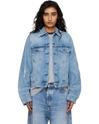 Acne Studios - Distressed Denim Jacket - Lyst