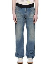 MM6 by Maison Margiela - Replaced Waist Jeans - Lyst