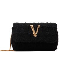 Versace - Mini sac noir à v baroque - Lyst