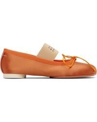 MM6 by Maison Margiela - Anatomic Numeric Ballerina Flats - Lyst
