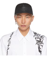 McQueen - Black Graffiti Cap - Lyst
