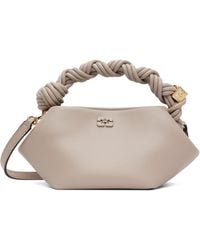 Ganni - Taupe Mini Bou Bag - Lyst