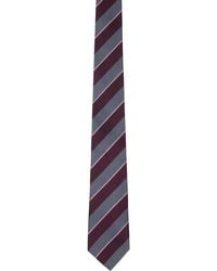 Paul Smith - Burgundy Block Stripe Tie - Lyst
