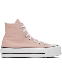 Converse - Baskets chuck taylor all star lift roses à plateforme - Lyst