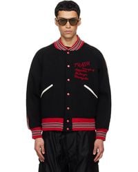 Needles - Deconstructed Letter Bomber Jacket - Lyst