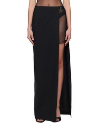 Nensi Dojaka - High Split & Ooo Buckle Maxi Skirt - Lyst