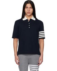 Thom Browne - Crest Intarsia Jacquard 4-Bar Rugby Fit Polo - Lyst