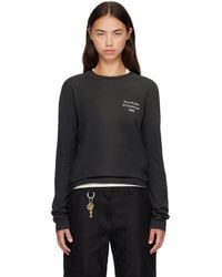 Acne Studios - Distressed Logo Long Sleeve T-Shirt - Lyst