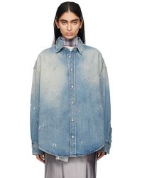Acne Studios - ブルー ボタンアップ デニムシャツ - Lyst