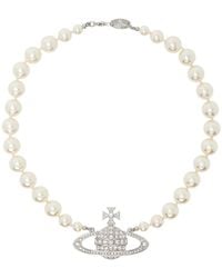 Vivienne Westwood - One Row Pearl Bas Relief Necklace - Lyst