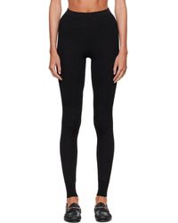 Tom Ford - Compact Mixed Rib Micro Sequins Leggings - Lyst
