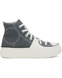 Converse - Gray & White Chuck Taylor All Star Construct Sneakers - Lyst