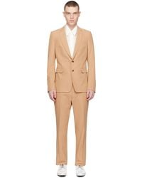 Dries Van Noten - Tan Notched Lapel Suit - Lyst