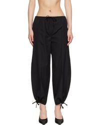 TOTEME - Drawstring Cotton Trousers - Lyst