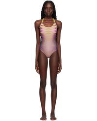 Jean Paul Gaultier - Green & Purple 'the Body Morphing' Swimsuit - Lyst
