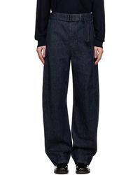 Lemaire - Indigo Twisted Belted Jeans - Lyst