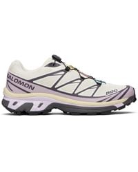 Salomon - Baskets Xt-6 Blanc Cassé Et Mauve - Lyst