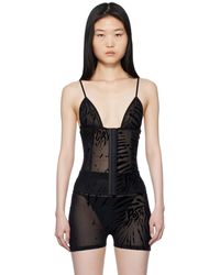 Poster Girl - ブラック Doll トライアングル ゼブラプリント トップス - Lyst