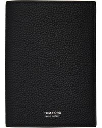 Tom Ford - Soft Grain Leather T Line Passport Holder - Lyst