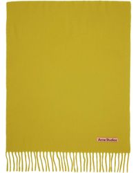 Acne Studios - Yellow Oversized Scarf - Lyst
