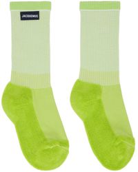 Jacquemus - Green 'les Chaussettes À L'envers' Socks - Lyst