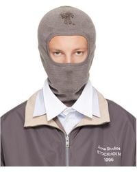 Acne Studios - Taupe Merino Wool Balaclava - Lyst