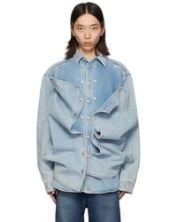 Y. Project - Snap Off Denim Shirt - Lyst