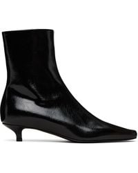 TOTEME - Slim Naplack Ankle Boots - Lyst