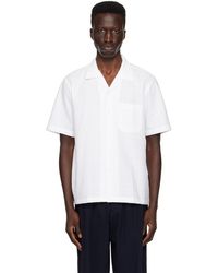 Universal Works - Chemise road blanche - Lyst
