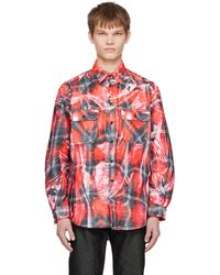 Doublet - レッド Mirage チェック シャツ - Lyst