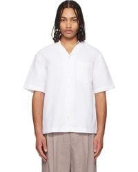 HUGO - Oversized-Fit Structured Cotton Shirt - Lyst