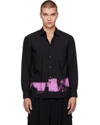 COMME DES GARÇON BLACK - Polyester Broad Spray Print Shirt - Lyst