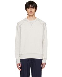 Sunspel - Off-white Crewneck Sweatshirt - Lyst