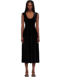GUIZIO - Leila Velvet Midi Dress - Lyst