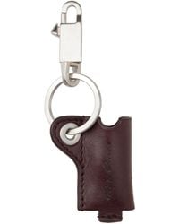 Rick Owens - Burgundy Mini Lighter Holder Keychain - Lyst