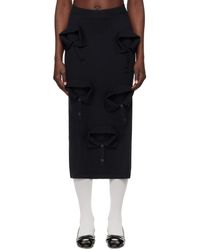 Moschino - Multi Collars Knitted Midi Skirt - Lyst