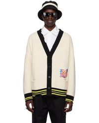Marni - Off-white Distressed Patch Cardigan - Lyst