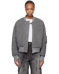 we11done - Quilted Bomber Jacket - Lyst