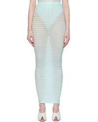 Alaïa - Striped Tube Midi Skirt - Lyst