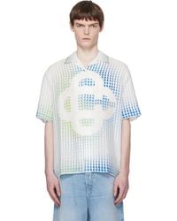 CASABLANCA - Pills Cuban Collar Short Sleeve Shirt - Lyst