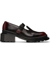 Dr. Martens - Burgundy Maybole Square Toe Mary Jane Heels - Lyst