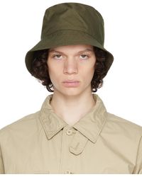 Engineered Garments - Green Quilted Bucket Hat - Lyst